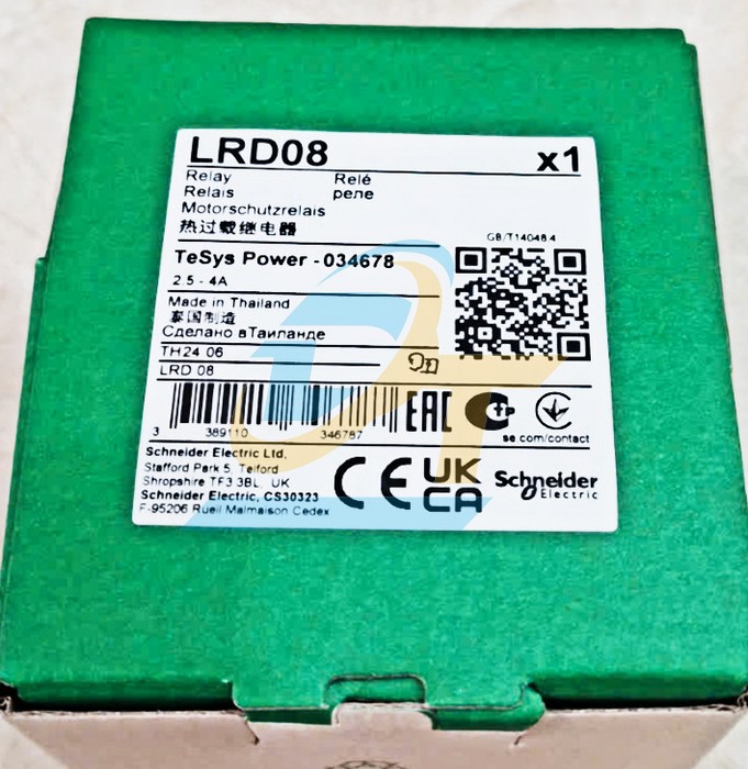 Relay nhiệt 2.5-4A Schneider LRD08  SCHNEIDER | Giá rẻ nhất - Công Ty TNHH Thương Mại Dịch Vụ Đạt Tâm