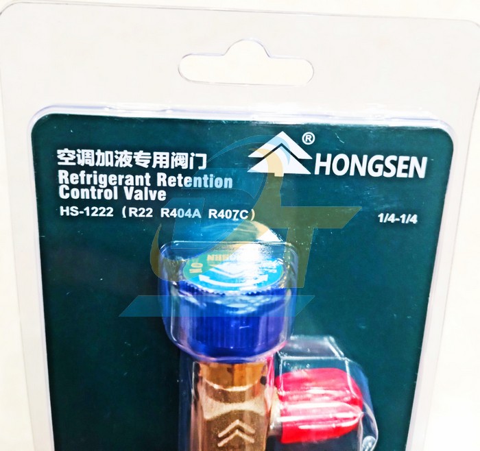 Van nạp gas R22/R404A/R407C (Out 1/4" - in 1/4") Hongsen HS-1222  HONGSEN | Giá rẻ nhất - Công Ty TNHH Thương Mại Dịch Vụ Đạt Tâm