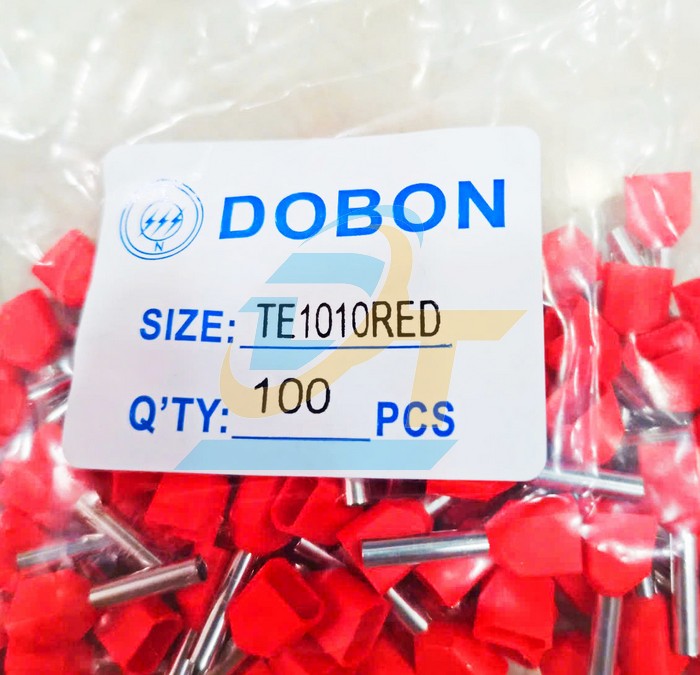 Đầu cos pin rỗng đôi Dobon TE1010 (Tiết diện cáp 1.0mm2)  DOBON | Giá rẻ nhất - Công Ty TNHH Thương Mại Dịch Vụ Đạt Tâm