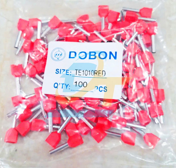 Đầu cos pin rỗng đôi Dobon TE1010 (Tiết diện cáp 1.0mm2)  DOBON | Giá rẻ nhất - Công Ty TNHH Thương Mại Dịch Vụ Đạt Tâm