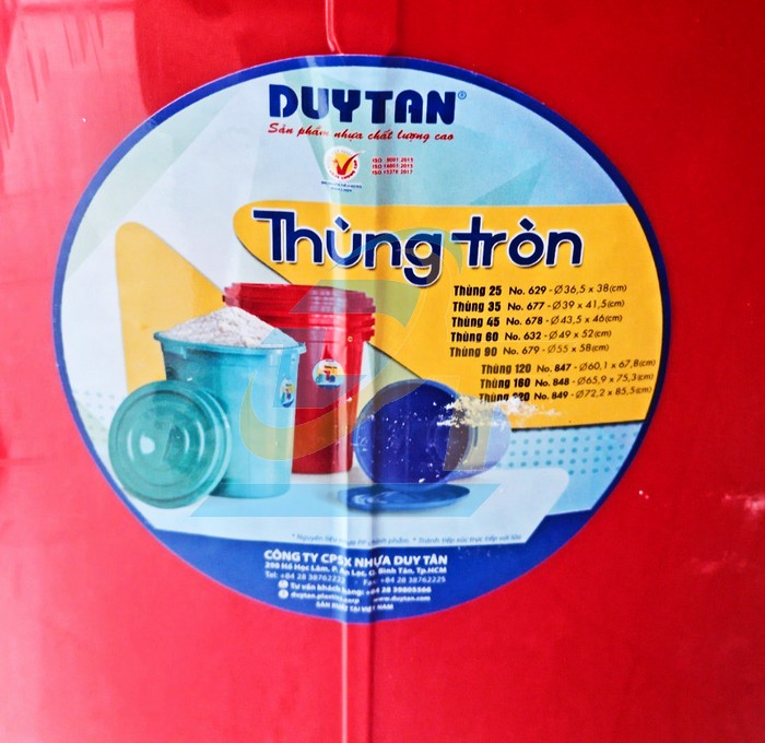 Thùng nhựa có nắp 120 lít Duy Tân No.847  DuyTan | Giá rẻ nhất - Công Ty TNHH Thương Mại Dịch Vụ Đạt Tâm