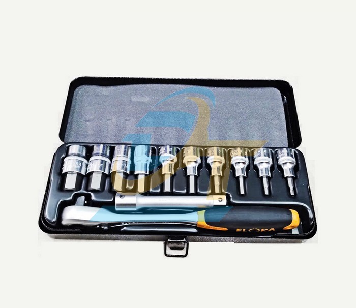 Bộ đầu tuýp lục giác 1/2" 12 chi tiết 4-19mm Elora 770-KINMU 770-KINMU ELORA | Giá rẻ nhất - Công Ty TNHH Thương Mại Dịch Vụ Đạt Tâm