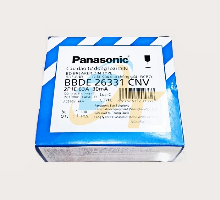 Cầu dao chống giật RCBO 2P 63A Panasonic BBDE26331CNV BBDE26331CNV Panasonic | Giá rẻ nhất - Công Ty TNHH Thương Mại Dịch Vụ Đạt Tâm