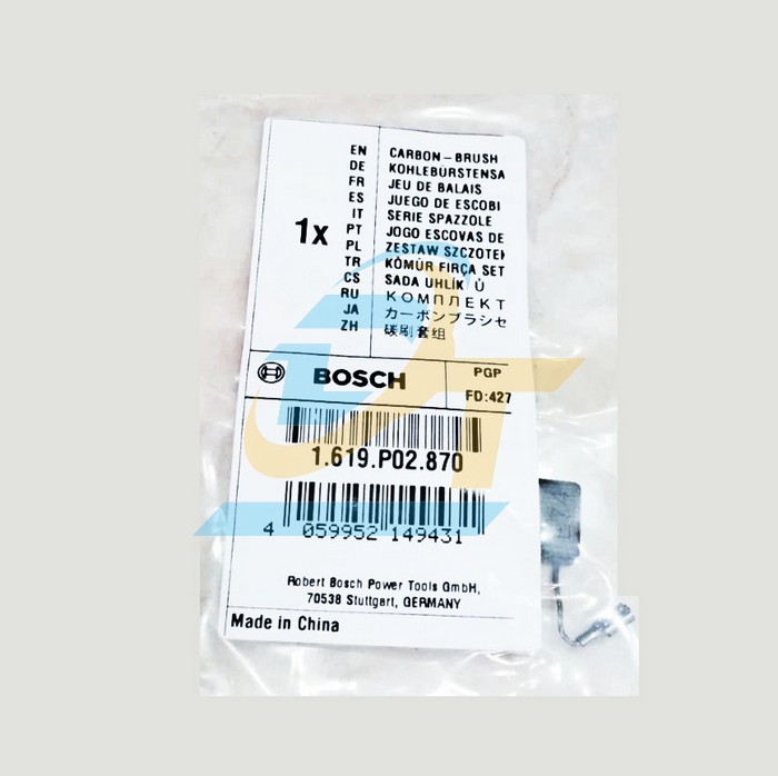 Chổi than máy mài E74 Bosch 1619P02870  Bosch | Giá rẻ nhất - Công Ty TNHH Thương Mại Dịch Vụ Đạt Tâm