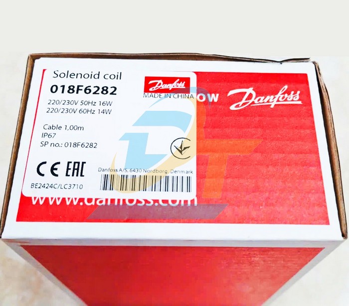 Cuộn coil van điện từ 10W Danfoss 018F6282  DANFOSS | Giá rẻ nhất - Công Ty TNHH Thương Mại Dịch Vụ Đạt Tâm