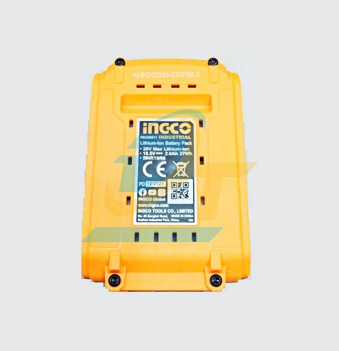 Pin Li-ion 20V 2.0Ah Ingco FBLI20011  INGCO | Giá rẻ nhất - Công Ty TNHH Thương Mại Dịch Vụ Đạt Tâm