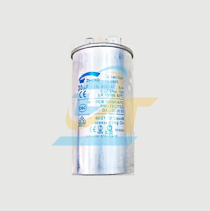 Tụ nhôm CBB65 450V 30uF  China | Giá rẻ nhất - Công Ty TNHH Thương Mại Dịch Vụ Đạt Tâm