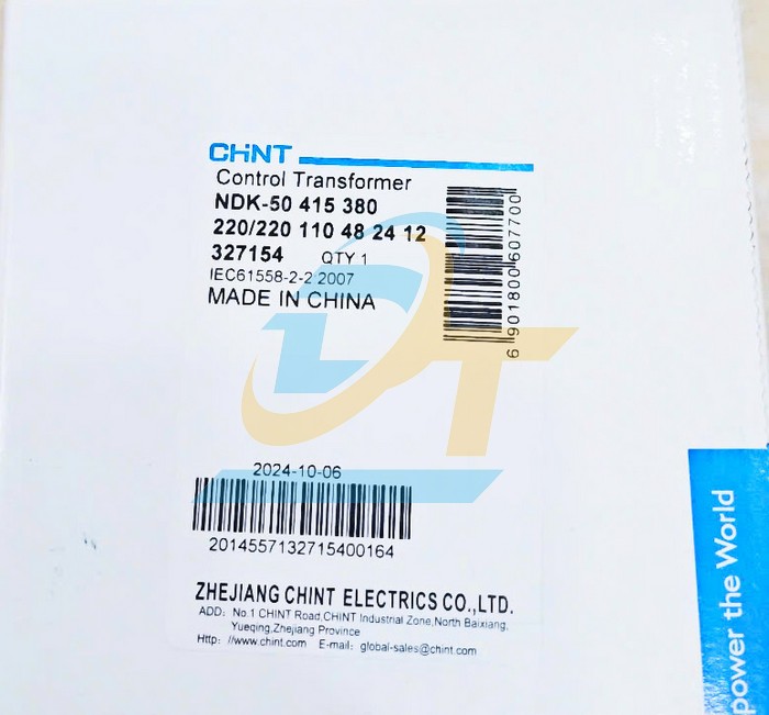 Biến áp cách ly 1P Chint NDK-50VA IEC  CHINT | Giá rẻ nhất - Công Ty TNHH Thương Mại Dịch Vụ Đạt Tâm