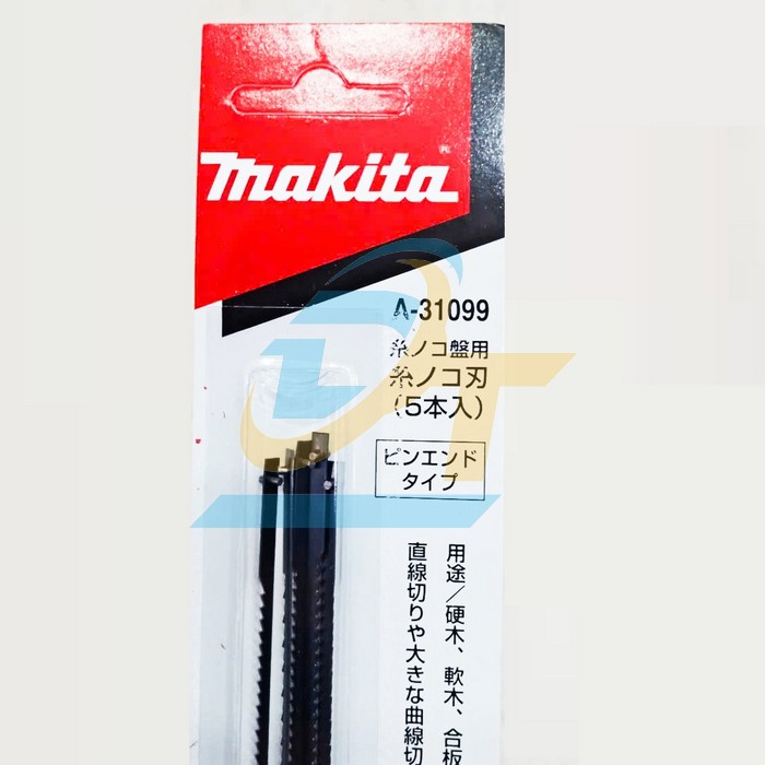 Bộ 5 lưỡi cưa lọng bàn 0.46mm cho máy SJ401 Makita  A-31099  Makita | Giá rẻ nhất - Công Ty TNHH Thương Mại Dịch Vụ Đạt Tâm