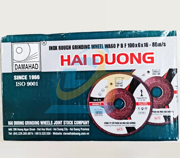 Đá mài Bavia inox Hải Dương 100x6x16  HaiDuong | Giá rẻ nhất - Công Ty TNHH Thương Mại Dịch Vụ Đạt Tâm