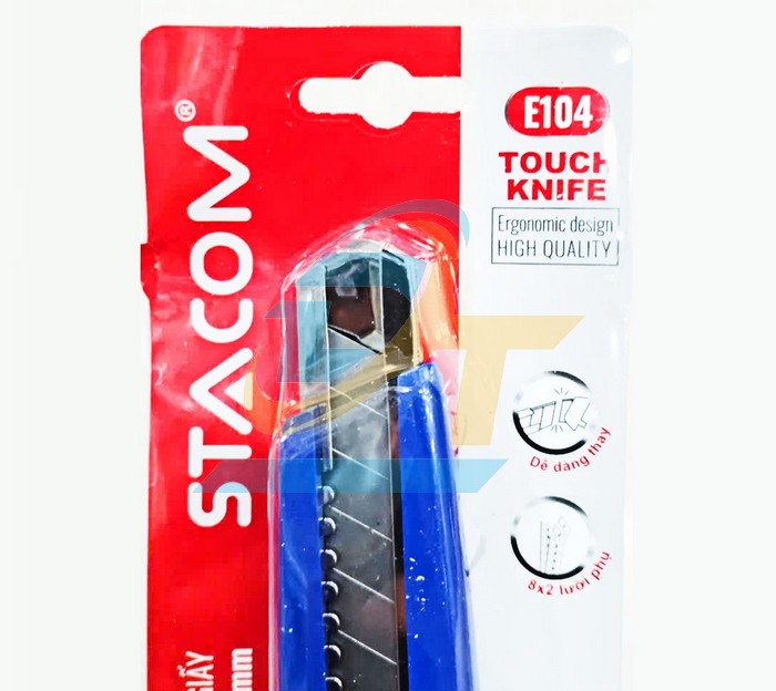 Dao rọc giấy 18mm khóa vặn Stacom E104  STACOM | Giá rẻ nhất - Công Ty TNHH Thương Mại Dịch Vụ Đạt Tâm