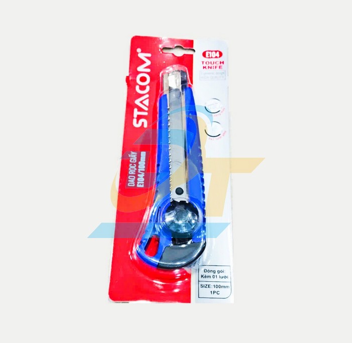 Dao rọc giấy 18mm khóa vặn Stacom E104  STACOM | Giá rẻ nhất - Công Ty TNHH Thương Mại Dịch Vụ Đạt Tâm