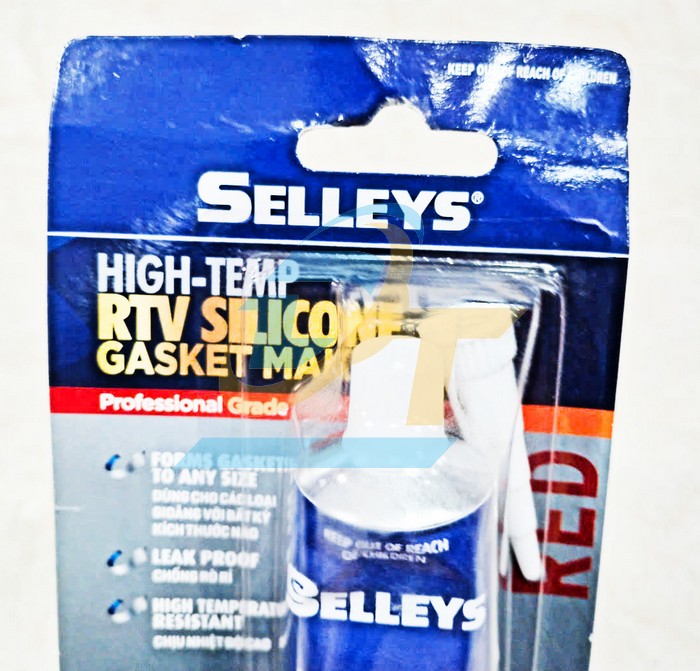 Keo thế ron đỏ Selleys High-temp RTV Silicone 85g - Màu đỏ  Selleys | Giá rẻ nhất - Công Ty TNHH Thương Mại Dịch Vụ Đạt Tâm