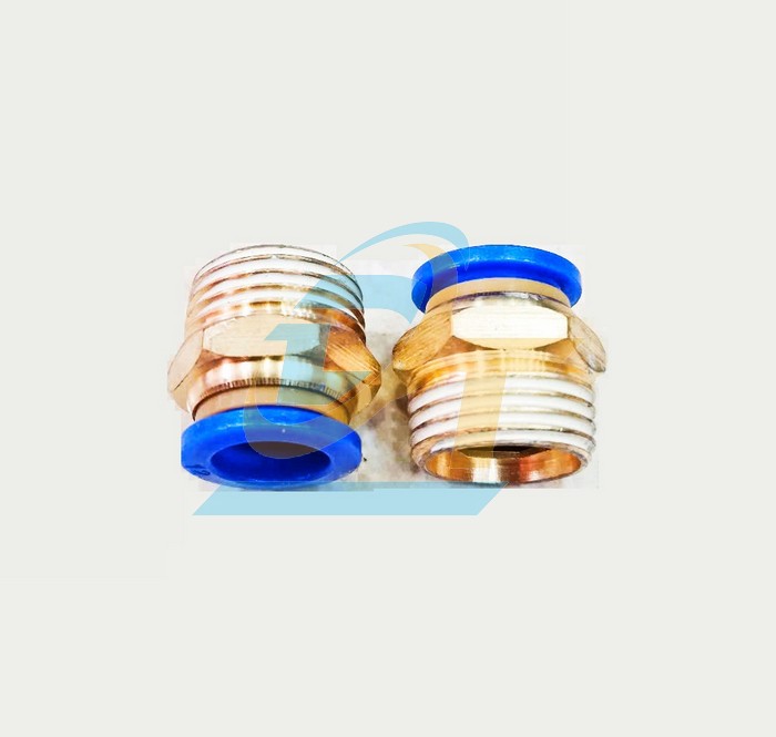 Đầu nối hơi thẳng ren ngoài 21 ống 12 China PC12-04  China | Giá rẻ nhất - Công Ty TNHH Thương Mại Dịch Vụ Đạt Tâm