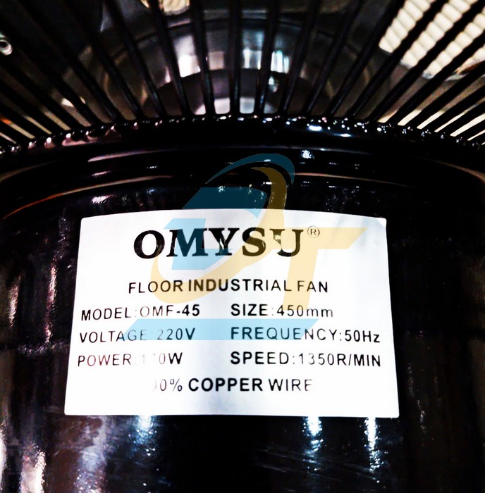 Quạt sàn công nghiệp 450mm 170W 220V Omysu OMF-45  OMYSU | Giá rẻ nhất - Công Ty TNHH Thương Mại Dịch Vụ Đạt Tâm