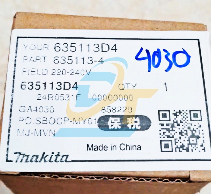 Stato máy mài góc GA4030 Makita 635113-4  Makita | Giá rẻ nhất - Công Ty TNHH Thương Mại Dịch Vụ Đạt Tâm