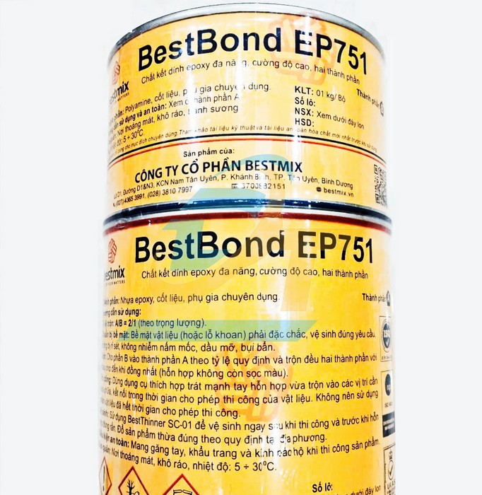 Chất kết dính Epoxy đa năng Bestbond EP751 (1kg/Bộ)  BESTMIX | Giá rẻ nhất - Công Ty TNHH Thương Mại Dịch Vụ Đạt Tâm
