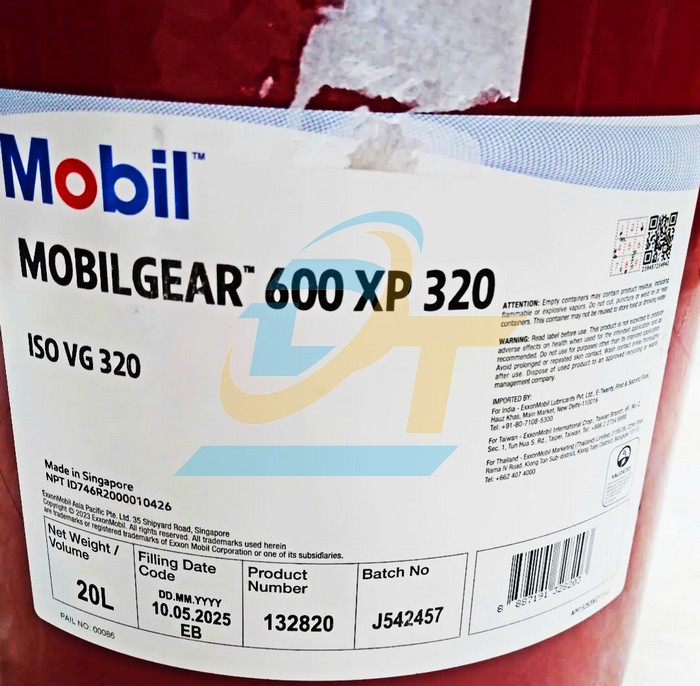 Dầu bánh răng Mobilgear 600 XP 320 (20L)  MOBIL | Giá rẻ nhất - Công Ty TNHH Thương Mại Dịch Vụ Đạt Tâm
