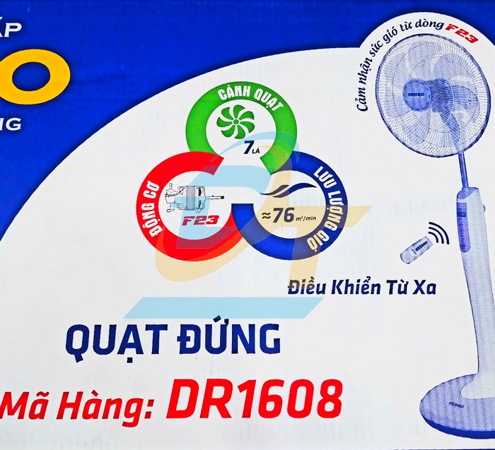Quạt đứng có remote Senko DR1608  Senko | Giá rẻ nhất - Công Ty TNHH Thương Mại Dịch Vụ Đạt Tâm