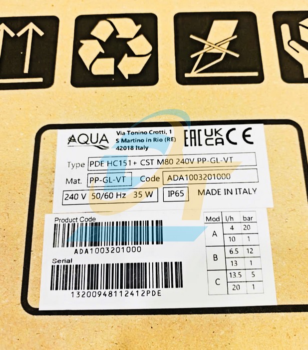 Bơm định lượng 240V 35W Aqua HC151+CST M80 HC51+CST M80 AQUA | Gi&aacute; rẻ nhất - C&ocirc;ng Ty TNHH Thương Mại Dịch Vụ Đạt T&acirc;m