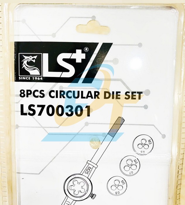 Bộ tay quay taro ren ngo&agrave;i 8 chi tiết M3-M12 LS+ LS700301  LS+ | Gi&aacute; rẻ nhất - C&ocirc;ng Ty TNHH Thương Mại Dịch Vụ Đạt T&acirc;m
