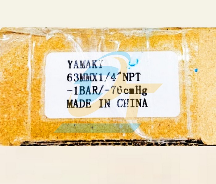 Đồng hồ &aacute;p suất Yamaki 63mm -76cm/Hg -1bar (Ch&acirc;n đứng ren 1/4" NPT)  YAMAKI | Gi&aacute; rẻ nhất - C&ocirc;ng Ty TNHH Thương Mại Dịch Vụ Đạt T&acirc;m