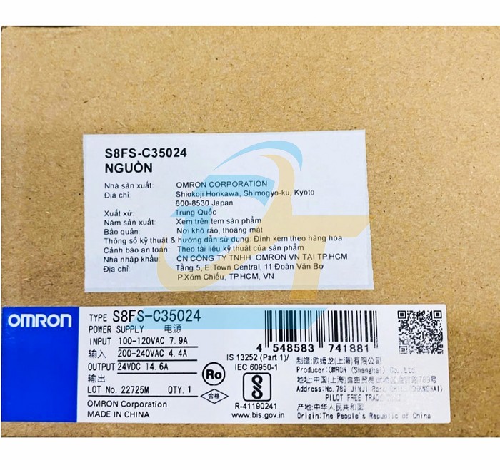 Bộ nguồn tổ ong Omron S8FS-C35024 S8FS-C35024 Omron | Gi&aacute; rẻ nhất - C&ocirc;ng Ty TNHH Thương Mại Dịch Vụ Đạt T&acirc;m