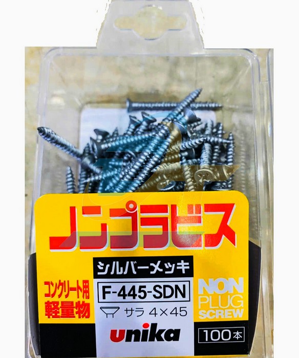 V&iacute;t b&ecirc; t&ocirc;ng 4x45 đầu bằng Unika F-445  UNIKA | Gi&aacute; rẻ nhất - C&ocirc;ng Ty TNHH Thương Mại Dịch Vụ Đạt T&acirc;m