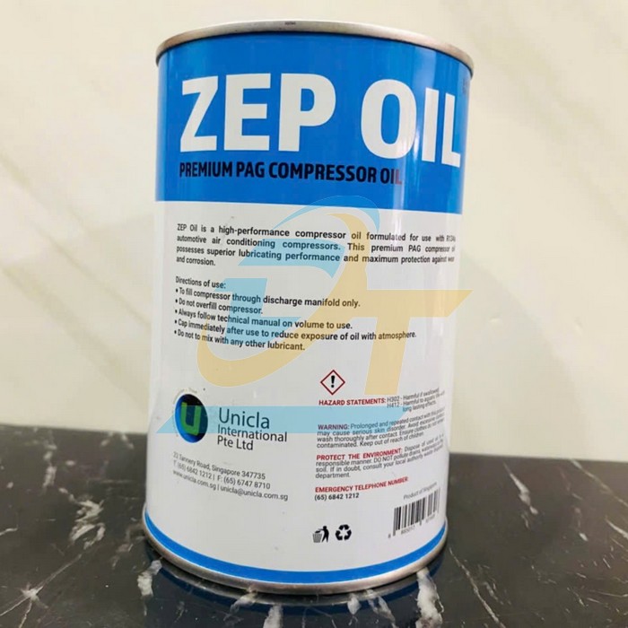 Dầu lạnh Zep Oil R134A Unicla 1L - M&agrave;u xanh  UNICLA | Gi&aacute; rẻ nhất - C&ocirc;ng Ty TNHH Thương Mại Dịch Vụ Đạt T&acirc;m