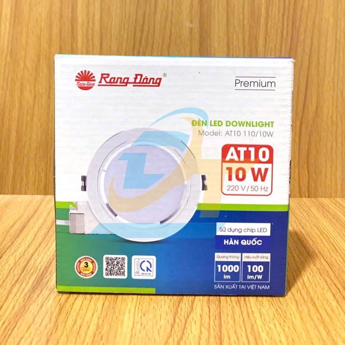 Đ&egrave;n LED &acirc;m trần Downlight 110/10W 6500K Rạng Đ&ocirc;ng AT10  RangDong | Gi&aacute; rẻ nhất - C&ocirc;ng Ty TNHH Thương Mại Dịch Vụ Đạt T&acirc;m