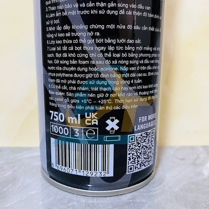 Keo bọt nở chống ch&aacute;y Selsil B1 750ml  SELSIL | Gi&aacute; rẻ nhất - C&ocirc;ng Ty TNHH Thương Mại Dịch Vụ Đạt T&acirc;m