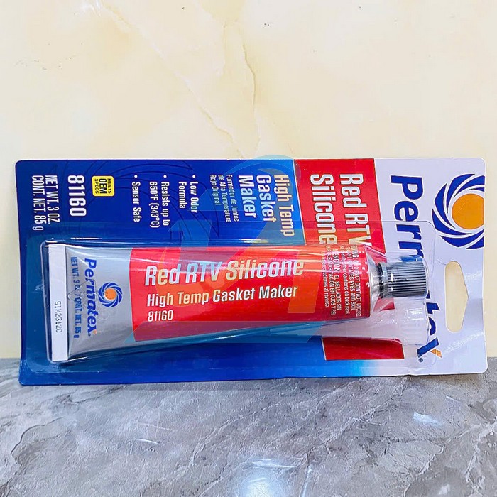 Keo tạo gioăng chịu nhiệt Permatex 650&deg;F Red RTV Silicone 85gr  PERMATEX | Gi&aacute; rẻ nhất - C&ocirc;ng Ty TNHH Thương Mại Dịch Vụ Đạt T&acirc;m