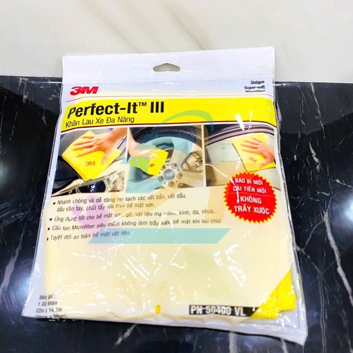 Khăn lau xe đa năng 3M Perfect-It Super Soft Microfiber PN50400 32x36cm  3M | Gi&aacute; rẻ nhất - C&ocirc;ng Ty TNHH Thương Mại Dịch Vụ Đạt T&acirc;m