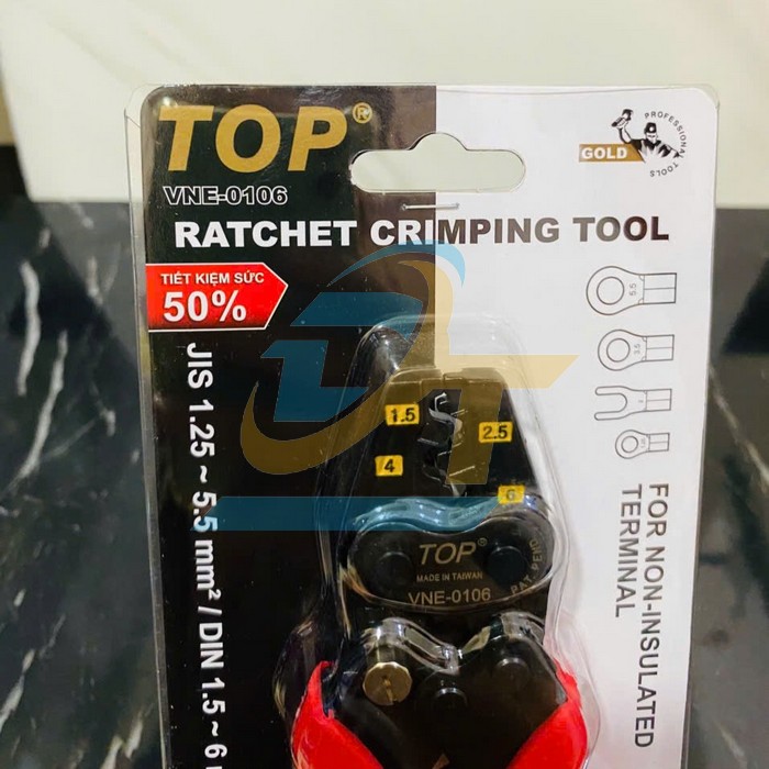 K&igrave;m bấm cos trợ lực số 6 (1.25-5.5mm2) 190mm TOP VNE-0106  China | Gi&aacute; rẻ nhất - C&ocirc;ng Ty TNHH Thương Mại Dịch Vụ Đạt T&acirc;m