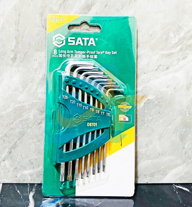 Bộ lục gi&aacute;c sao loại d&agrave;i 8 chi tiết T6-T25 Sata 09701 09701 SATA | Gi&aacute; rẻ nhất - C&ocirc;ng Ty TNHH Thương Mại Dịch Vụ Đạt T&acirc;m