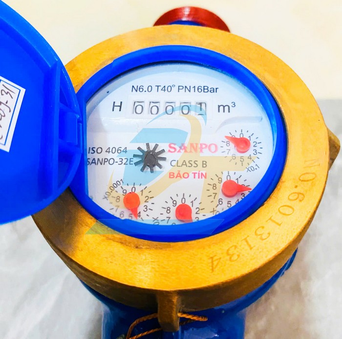 Đồng hồ nước sạch th&acirc;n gang nối ren Sanpo DN32 DN32 Sanpo | Gi&aacute; rẻ nhất - C&ocirc;ng Ty TNHH Thương Mại Dịch Vụ Đạt T&acirc;m