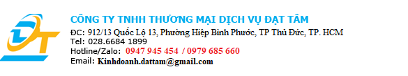 CÔNG TY TNHH THƯƠNG MẠI DỊCH VỤ ĐẠT TÂM | Vật tư Kim Khí (Bulon, ốc vít, đá cắt, mài,...), Dụng cụ cầm tay, Thiết bị hàn cắt